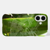 Coques Case-Mate iPhone Spiderweb dans Tropical Leaves Nature (Verso (horizontal))