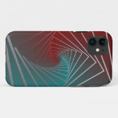 Coques Case-Mate iPhone spin bordeaux turquoise (Dos (Horizontal))