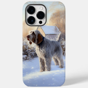 Coque Pour Pour iPhone 14 Pro Max Spinone Italiano Laisser Neige Noël