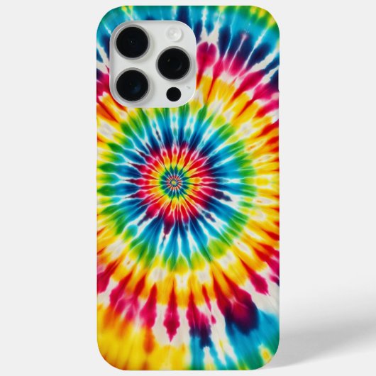 Coques Case-Mate iPhone Spirale arc-en-ciel, teinture à la Cravate (Verso)