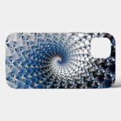 Coques Case-Mate iPhone Spirale bleue (Verso (horizontal))
