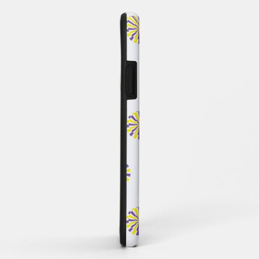 Coques Case-Mate iPhone Spirale de foudre florale (2019) (Dos/Droite)