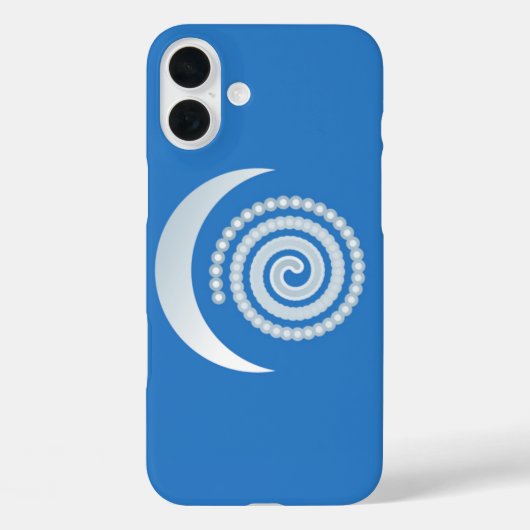 Coques Case-Mate iPhone Spirale de la Lune d'Argent (Verso)