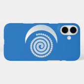 Coques Case-Mate iPhone Spirale de la Lune d'Argent (Verso (horizontal))