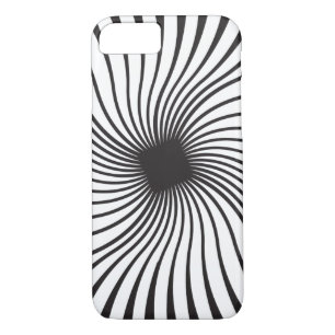 Etui iPhone Case-Mate Spirale dizzy en noir et blanc