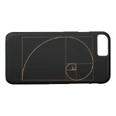 Coques Case-Mate iPhone Spirale d'or d'or (Dos (Horizontal))