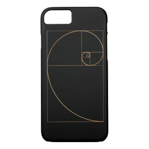 Coque iPhone 7 Spirale d'or d'or
