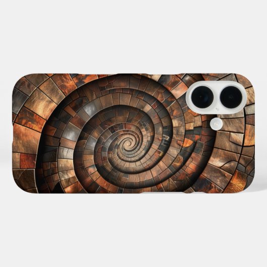 Coques Case-Mate iPhone Spirale métallique (Verso (horizontal))