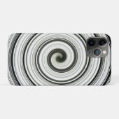 Coques Case-Mate iPhone spirale noire et blanche (Dos (Horizontal))