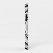 Coques Case-Mate iPhone spirale noire et blanche (Dos/Droite)