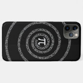Coques Case-Mate iPhone Spirale pour chiffres Pi sur noir (Dos (Horizontal))