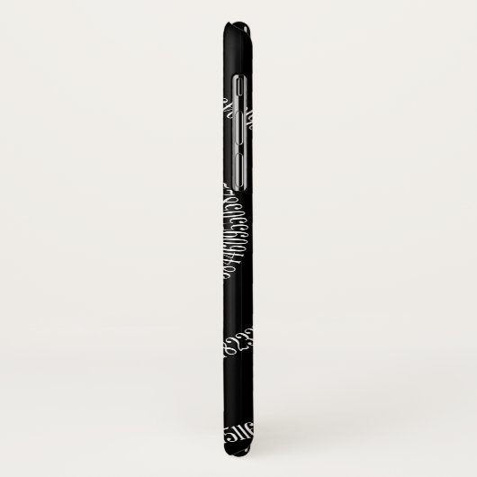 Coques Case-Mate iPhone Spirale pour chiffres Pi sur noir (Dos/Gauche)