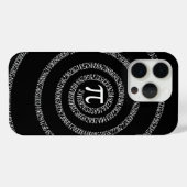 Coques Case-Mate iPhone Spirale pour i sur noir solide (Verso (horizontal))