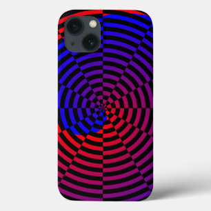 iPhone 13 Case Spirale rouge et bleue par Kenneth Yoncich