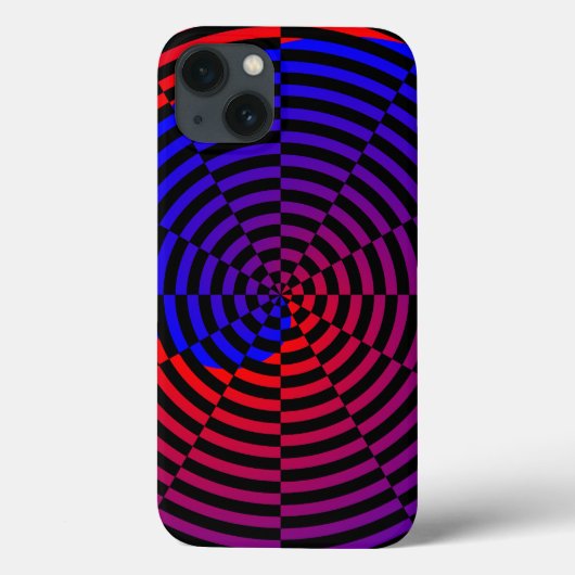 Coques Case-Mate iPhone Spirale rouge et bleue par Kenneth Yoncich (Verso)