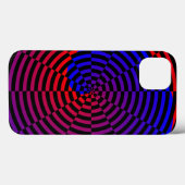 Coques Case-Mate iPhone Spirale rouge et bleue par Kenneth Yoncich (Verso (horizontal))