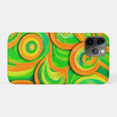 Coques Case-Mate iPhone Spirale verte et orange (Dos (Horizontal))