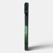 Coques Case-Mate iPhone Spirales cool Beige Vert Turquoise Fractal Art (Verso / Gauche)