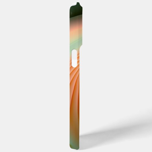 Coques Case-Mate iPhone Spirales de couleurs Melon et Peach (Verso / Droite)