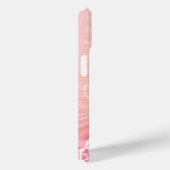 Coques Case-Mate iPhone Spirales roses et poivrées, fleurs et fleurs (Verso / Droite)