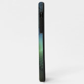 Coques Case-Mate iPhone Spirales Turquoise Beige Vert Abstrait Fractal Art (Dos/Gauche)