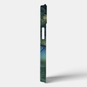 Coques Case-Mate iPhone Spirales Turquoise Beige Vert Abstrait Fractal Art (Verso / Droite)
