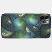 Coques Case-Mate iPhone Spirales Turquoise Beige Vert Abstrait Fractal Art (Dos (Horizontal))