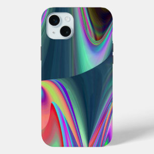 Coque iPhone 15 Mini Spirit of Summer Breeze, Rainbowart Abstrait 3D