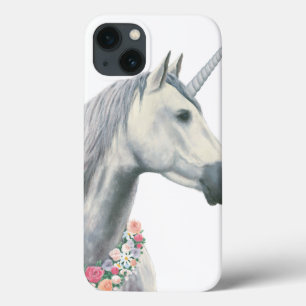Etui iPhone 13 Spirit Unicorn with Flowers Around Neck