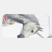 Coques Case-Mate iPhone Spirit Unicorn with Flowers Around Neck (Verso (horizontal))