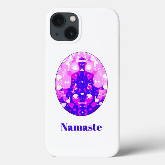 Coques Case-Mate iPhone Spirituel rose assis Yoga Pose Namaste (Verso)