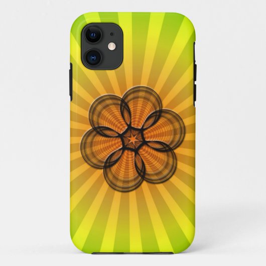 Coques Case-Mate iPhone Spirographe Soleil levant (Dos)