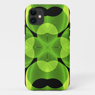 Etui iPhone Case-Mate Spirographe Tourbillonnant vert Art géométrique