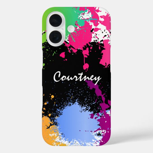 Coques Case-Mate iPhone Splash couleur personnalisée (Verso)