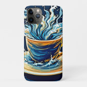 Coques Case-Mate iPhone Splash de café océanique (Dos)