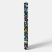 Coques Case-Mate iPhone Splatter Abstrait en noir et plusieurs couleurs (Verso / Gauche)