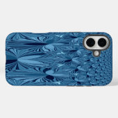Coques Case-Mate iPhone Splendeur céleste : Design Rose bleu Iridescente (Verso (horizontal))