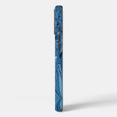 Coques Case-Mate iPhone Splendeur céleste : Design Rose bleu Iridescente (Verso / Gauche)