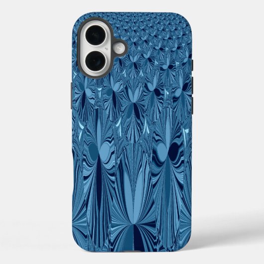 Coques Case-Mate iPhone Splendeur céleste : Design Rose bleu Iridescente (Verso)