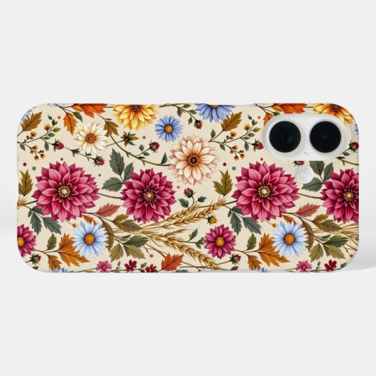 Coques Case-Mate iPhone Splendides Fleurs D'Automne (Verso (horizontal))