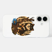 Coques Case-Mate iPhone Spooky Forest Dog with Skulls Horror Art (Verso (horizontal))