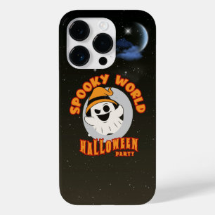 Coque Pour iPhone 14 Pro Spooky World Soirée d'Halloween  