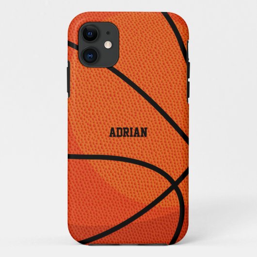 Coques Case-Mate iPhone Sport de basket-ball personnalisé (Dos)