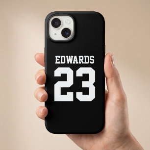 Coque Pour iPhone 14 Sport Numéroté Avec Nom