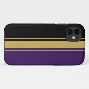 Case-Mate iPhone Case Sportif Raffiné Bandes de Course Noir Violet Brun