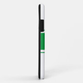 Coques Case-Mate iPhone Sportif Vert Kelly Athlétique Rayures de Course Bl (Dos/Droite)