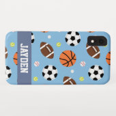 Coques Case-Mate iPhone Sports de boules - motif orienté pour des garçons (Dos (Horizontal))