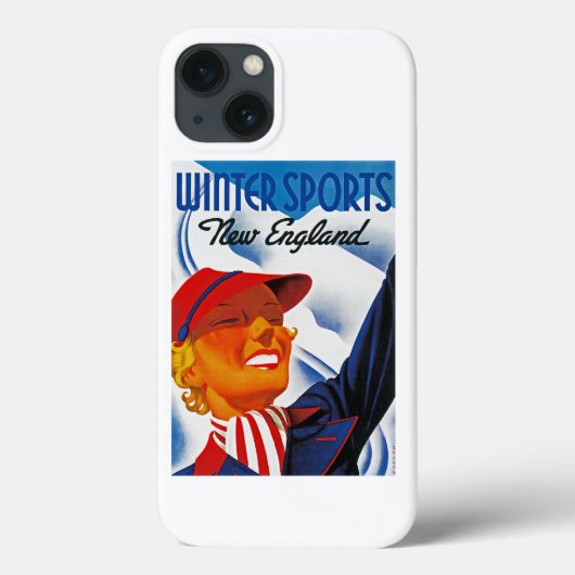 Coques Case-Mate iPhone Sports d'hiver Nouvelle Angleterre (Verso)