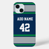 Coques Case-Mate iPhone Sports vert et argent (Verso)