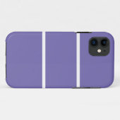 Coques Case-Mate iPhone Sporty Large Violet Clair Mince Accent Rayures Bla (Dos (Horizontal))
